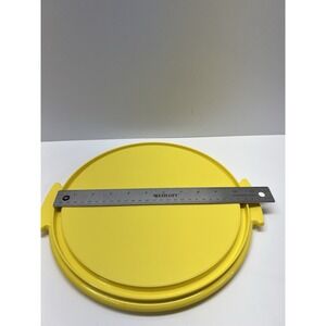 Vintage Tupperware‎ Cake Taker Tray Plate Yellow 684-7 C